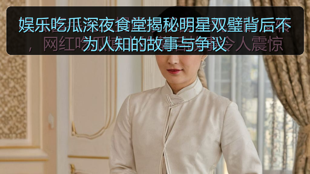娱乐吃瓜深夜食堂揭秘明星双璧背后不为人知的故事与争议