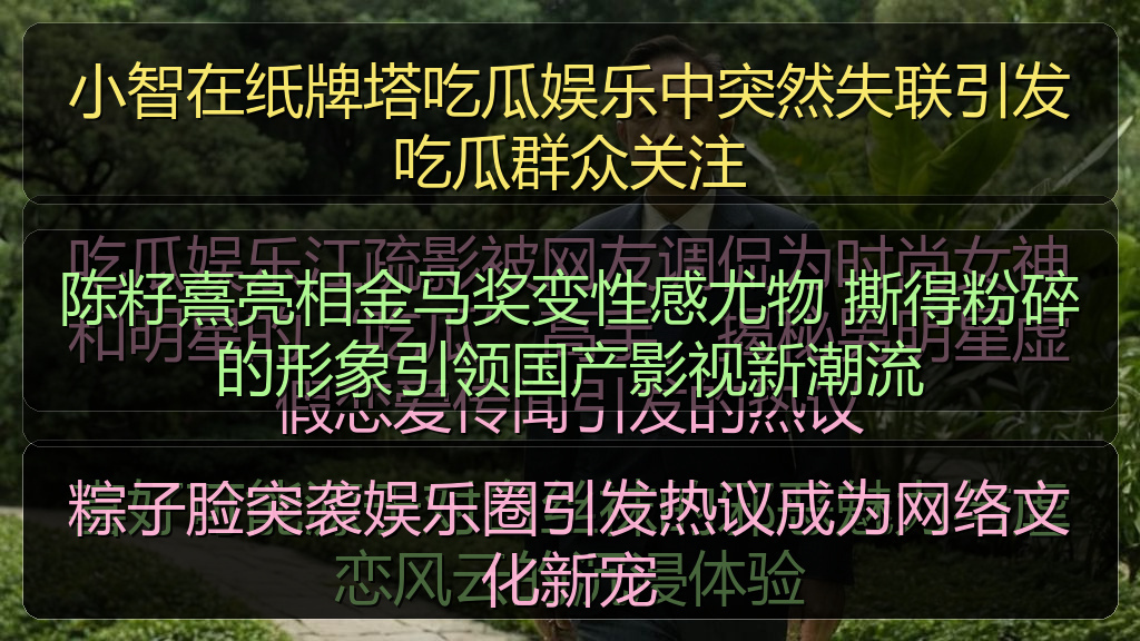 51吃瓜官网全网最新 - 小智在纸牌塔吃瓜娱乐中突然失联引发吃瓜群众关注