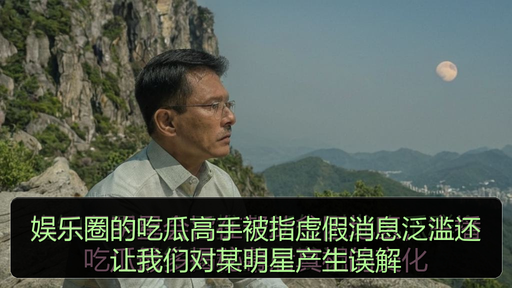娱乐圈的吃瓜高手被指虚假消息泛滥还让我们对某明星产生误解