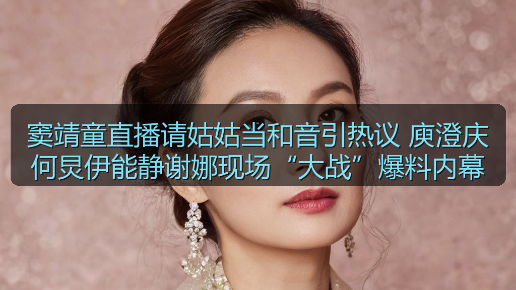 窦靖童直播请姑姑当和音引热议 庾澄庆何炅伊能静谢娜现场“大战”爆料内幕